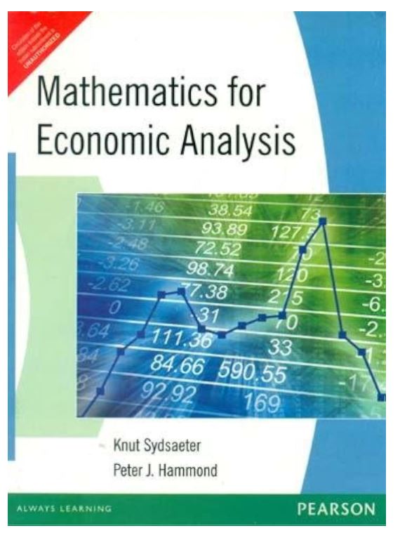 Mathematics for Economic Analysis, 1e